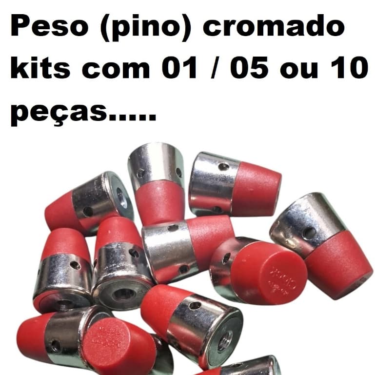 Peso Cromado para Panelas De Pressão  universal kit com 01 / 05 ou 10 peças