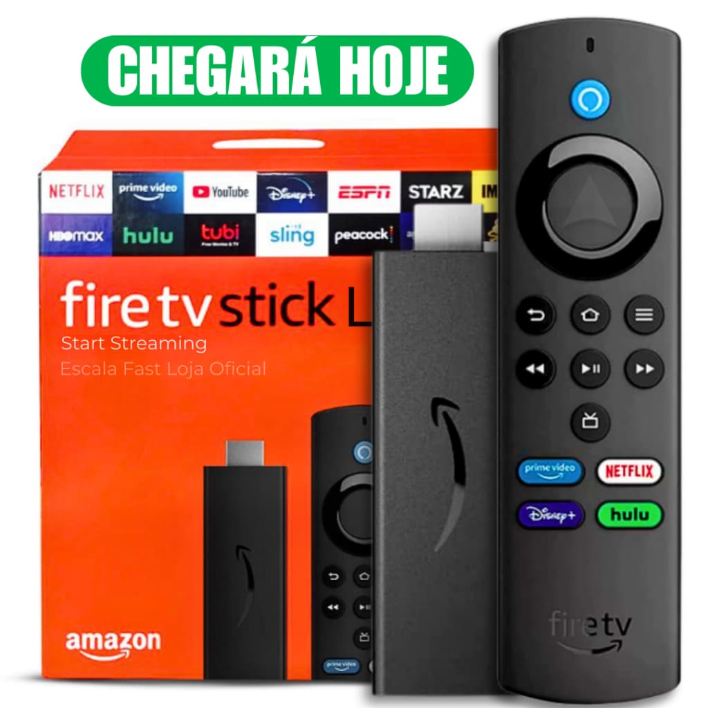 Novo Amazon Fire Stick TV Lite HD 2ª Geração Alexa Original Streamers - Envio Imediato