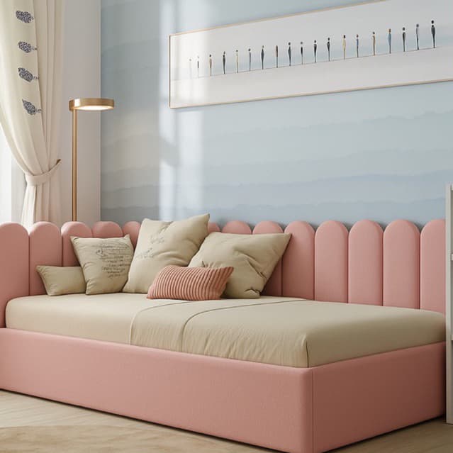 Kit Cabeceira Estofada NUVEM 45x20cm LUXO Adesiva Para Cama Box