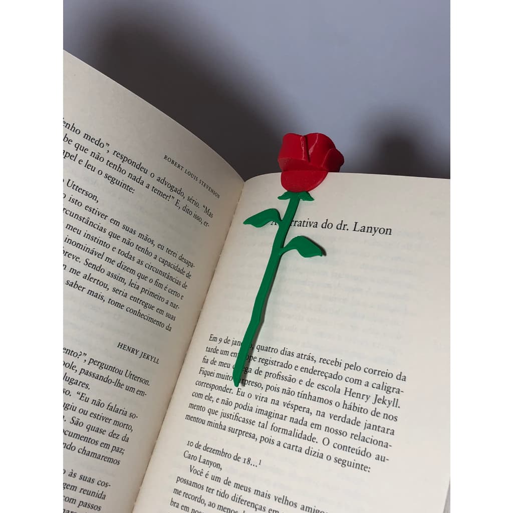 Marcador de páginas para livros e cadernos "Flor" 1 ou 2 unidades