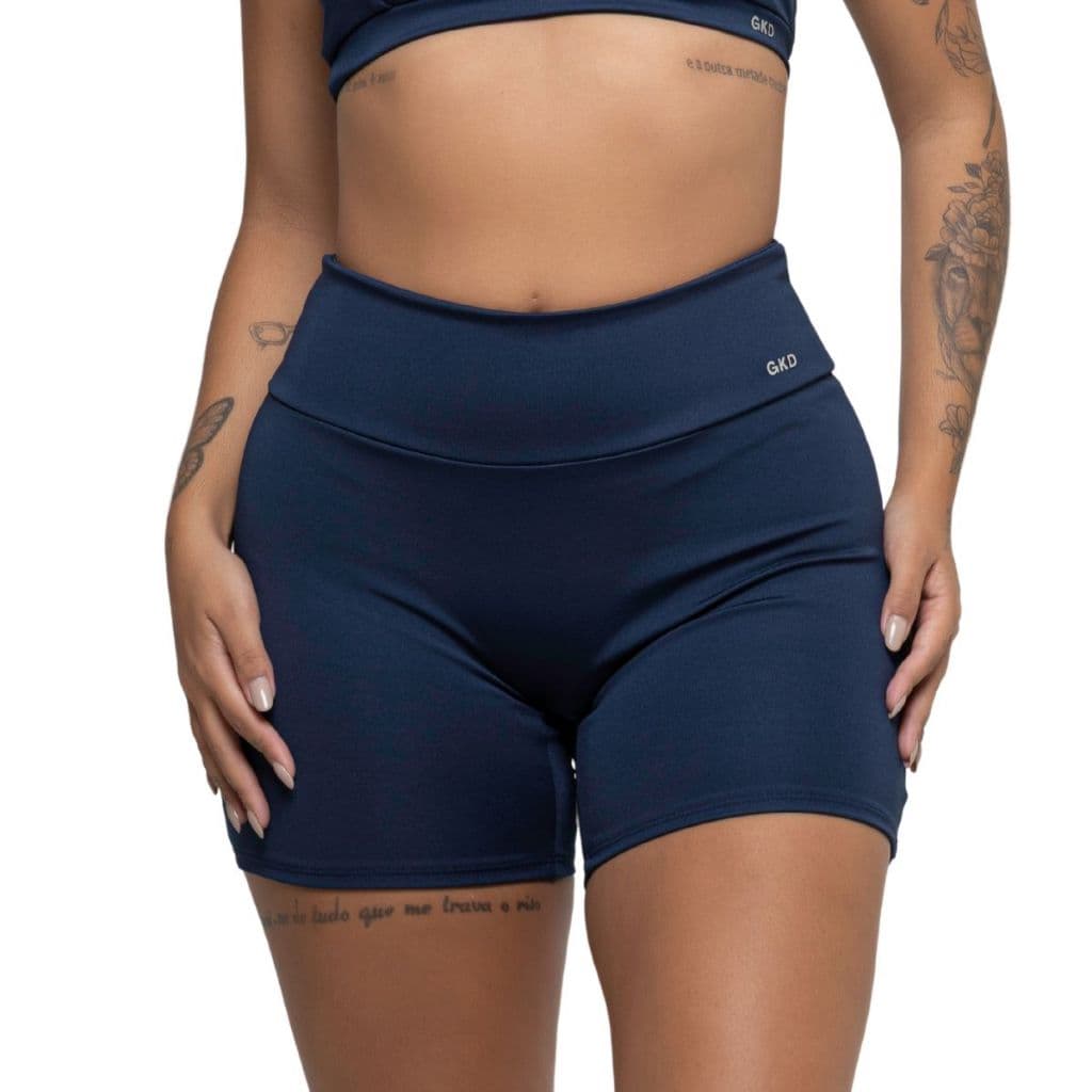 Short Sem Costura Na Frente Feminino Fitness Zero Transparência - GKD Original