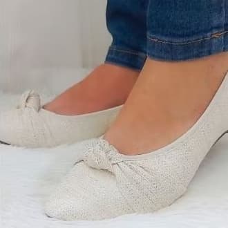 SAPATILHA RASTEIRINHA  PLANA De Bico Fino FEMININA.DE NÒ