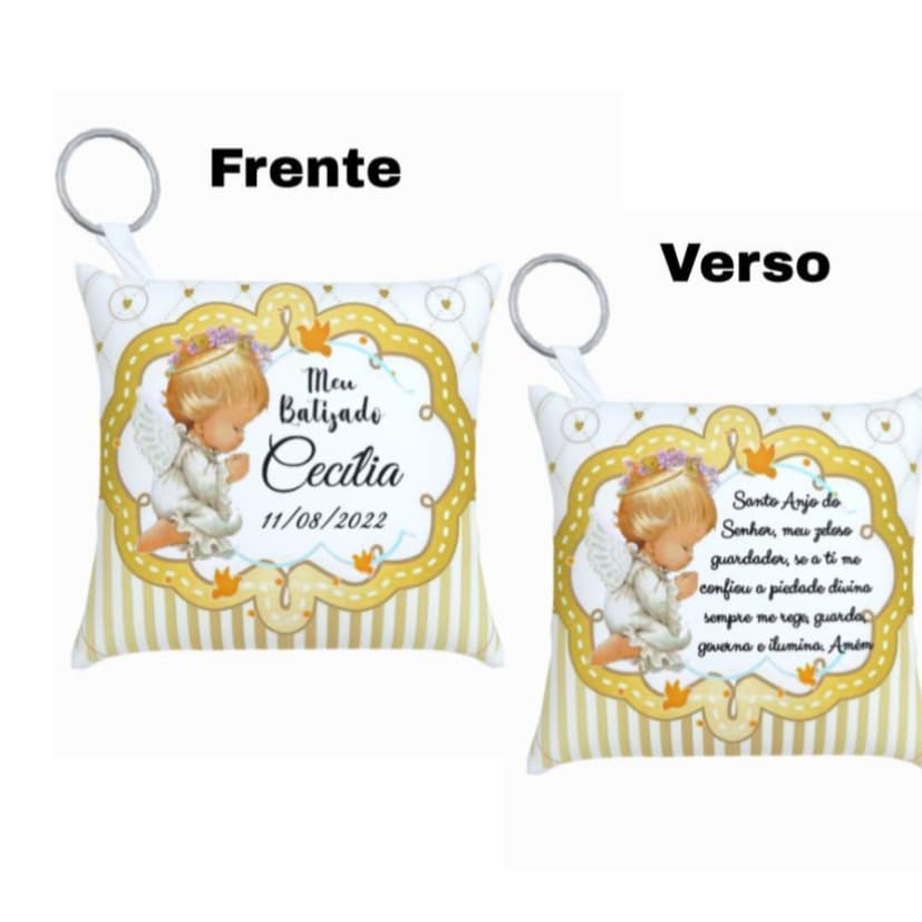 almochaveiro personalizado para batizado batismo