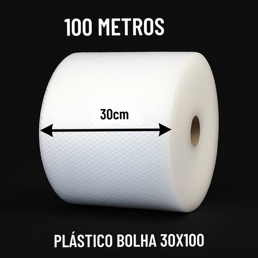Bobina Plástico Bolha 30x100m