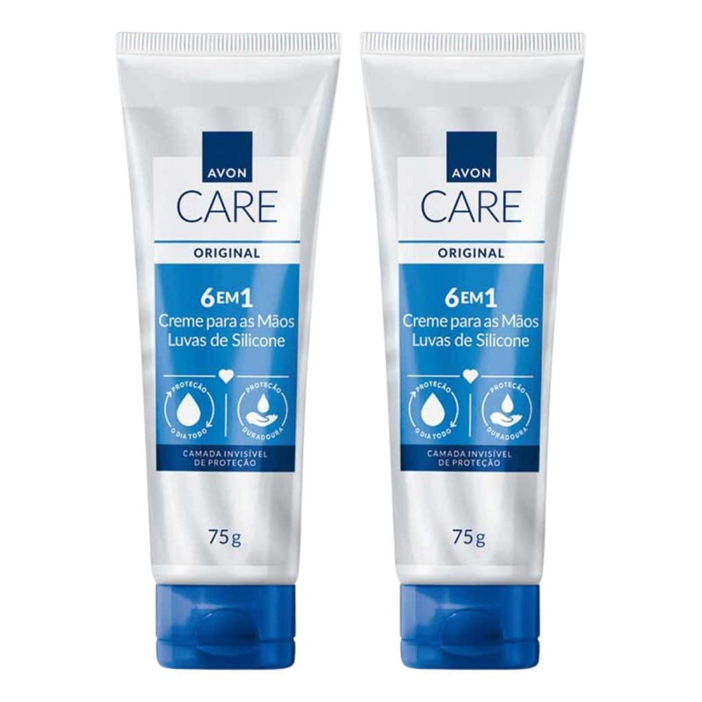 Kit 2 Luvas de Silicone Avon Care para as Mãos 75g