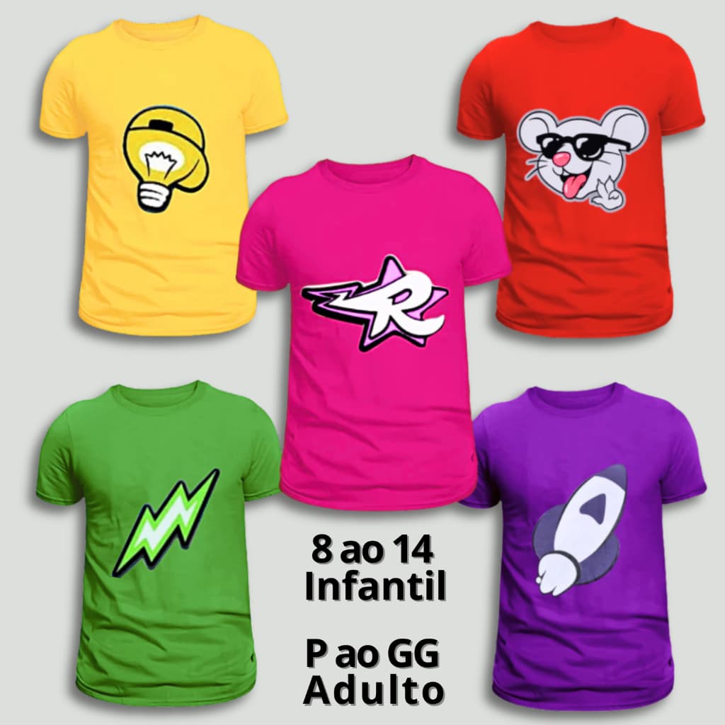 Camisa Emilly Vick Katlen Youtuber Robson Leozinn 100% algodão estampa em DTF