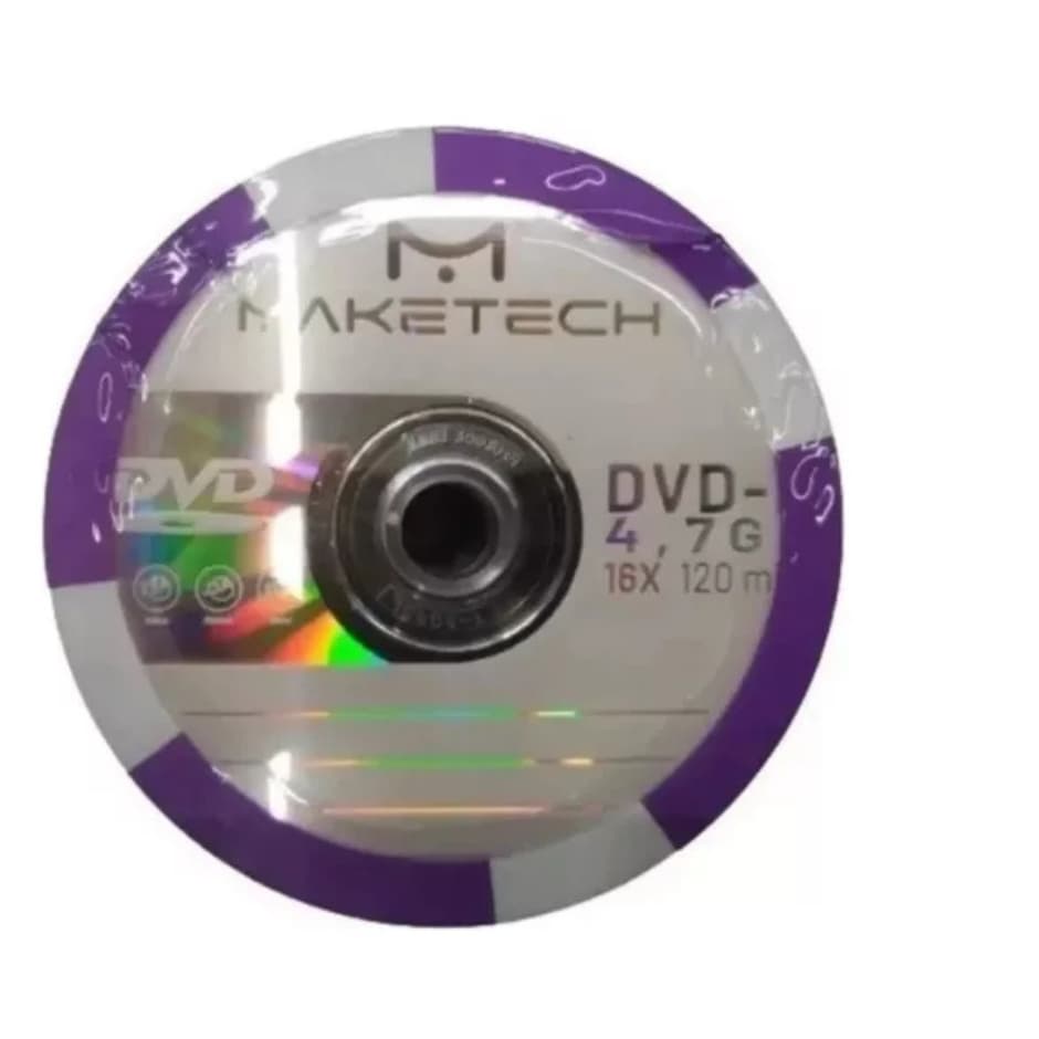10 unidades de Mídia Virgem DVD-R 4.7gb 120min 16x - Maketech Grava Jogo Grava Jogos PS2