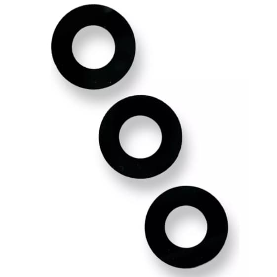 Kit 3 Lente Vidro Câmera Traseira Compatível Com A15 4g A155