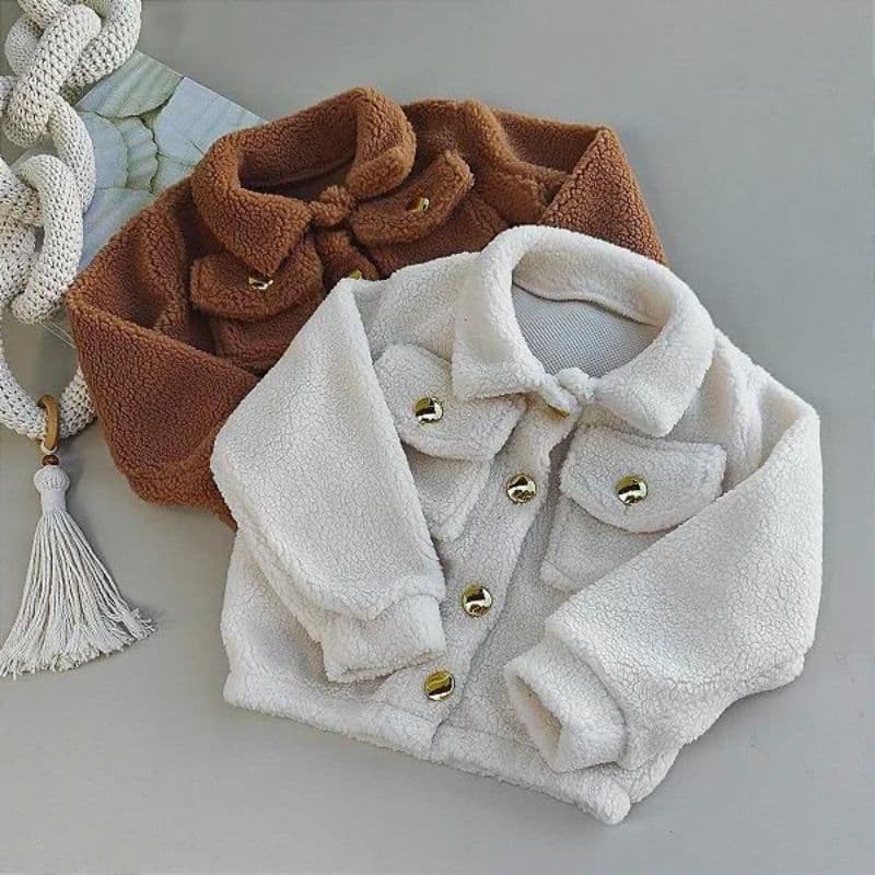 Casaco blusa infantil de frio para meninas modelo teddy