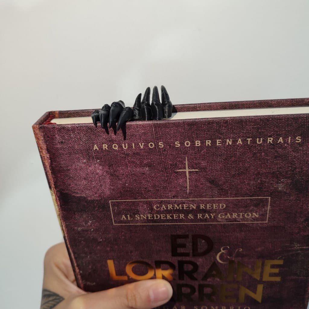 Marcador de Páginas Livro Mãos de Monstro