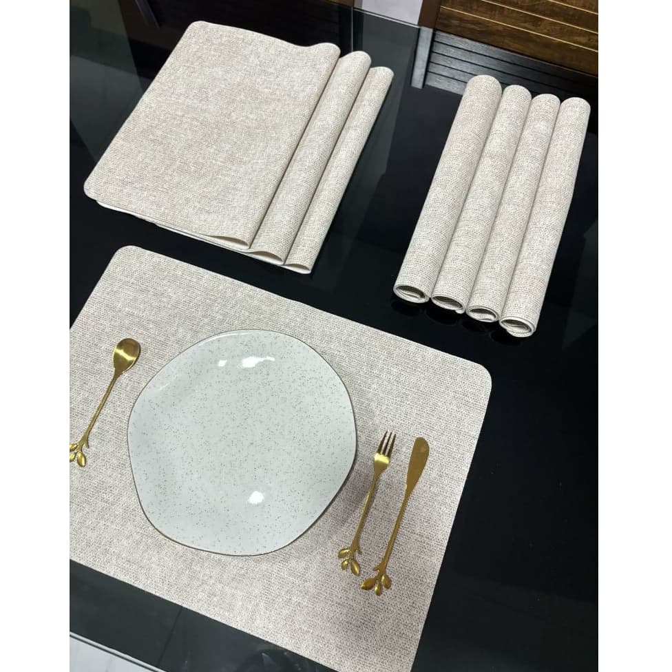 Jogo Americano PVC Impermeável 2, 4, 6, 8, 10 Peças | Fácil de Limpar, Elegante e Resistente