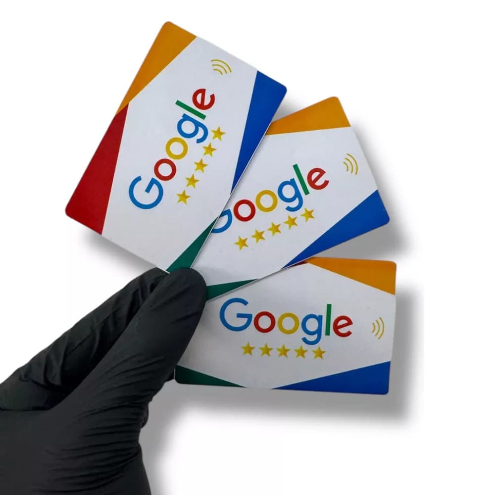 Cartão Kit 3 Avaliação Google Com Chip Nfc E Qr Code