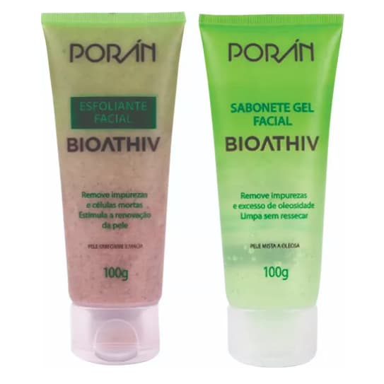 Porán BIOATHIV  Sabonete Gel Facial 100 G / Esfoliante Facial 100 G