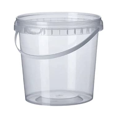Balde Plástico 3.2 litros - 5 unidades com Lacre e alça, Sobremesas, Conservas, Bebidas, Caldos