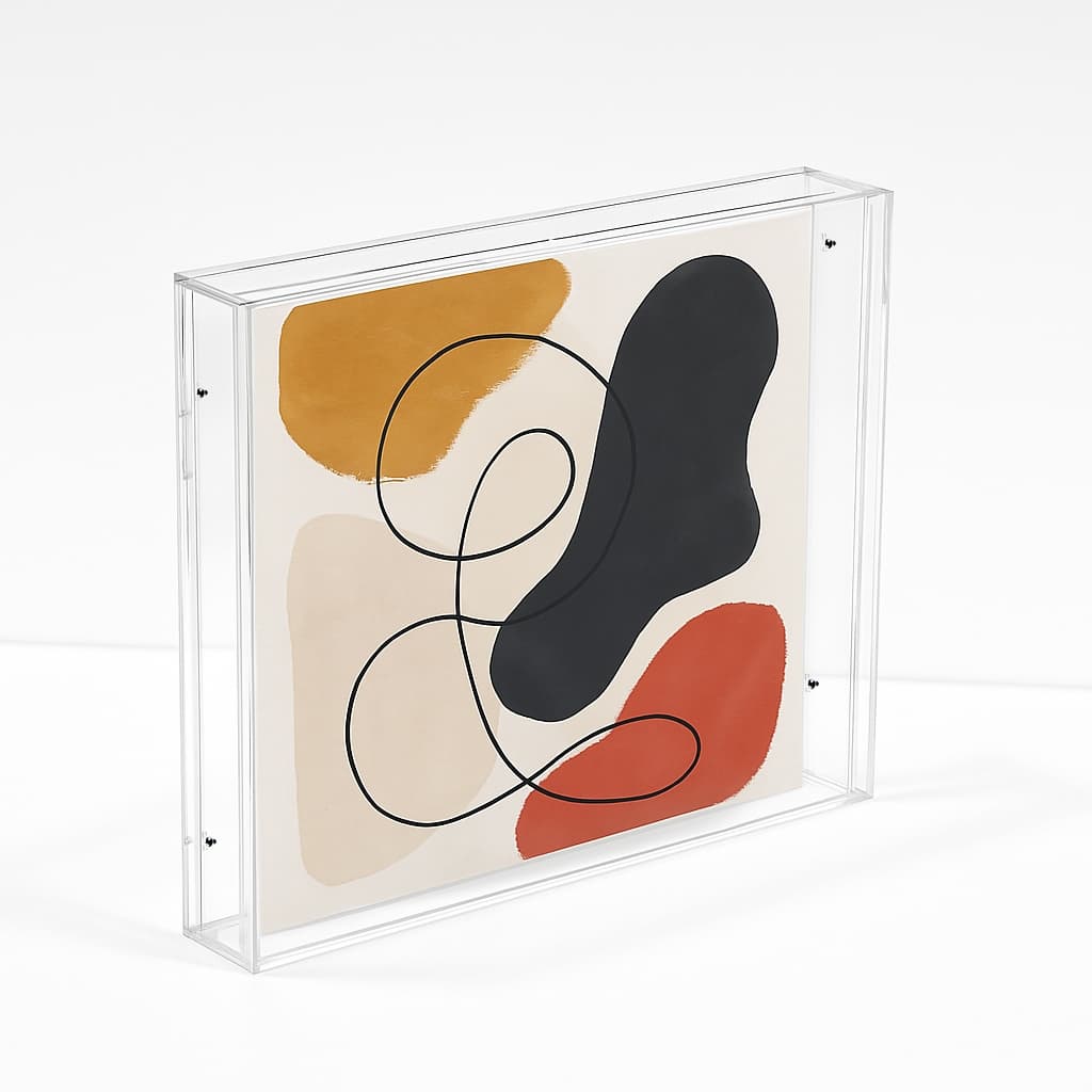 Moldura Acrílica De Mesa ou parede -  porta retrato -  premium resistente