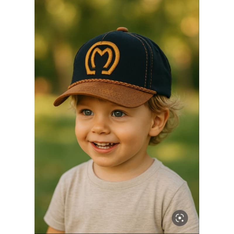 Boné Country Menino 1 a 3 anos, Bebê Infantil, Cowboy, Rodeio Sertanejo, Aba Curva e Cavalgada
