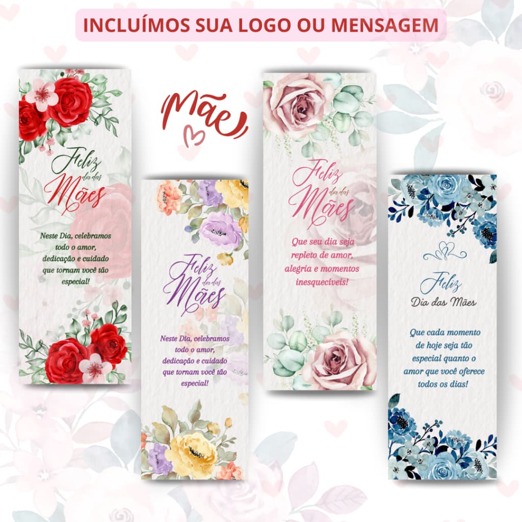 Marca páginas, lembrancinha DIA DAS MÃES,  16/32/64/128/256 unidades.