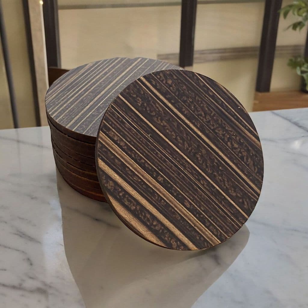 Bolachas Para Copo Madeira Kit com 10 Peças Artesanato Mdf Pintado 4 mm