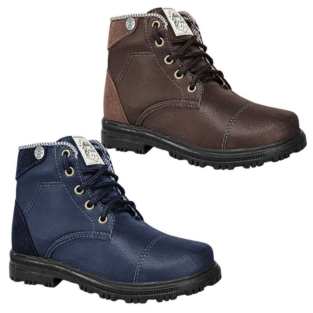 Bota Masculina Infantil Confortável Coturno Menino