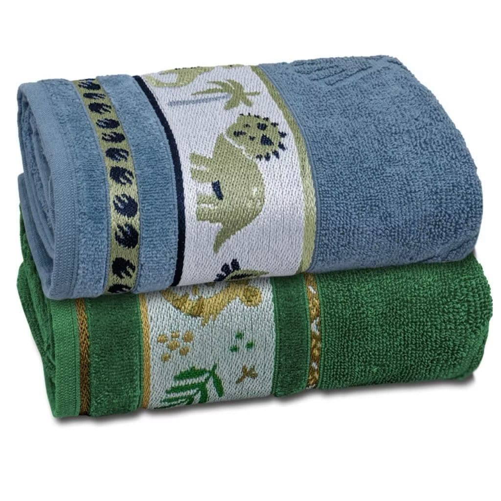 2 Toalha de banho infantil 100% algodão malha Toalha macia e grossa para menino para menina