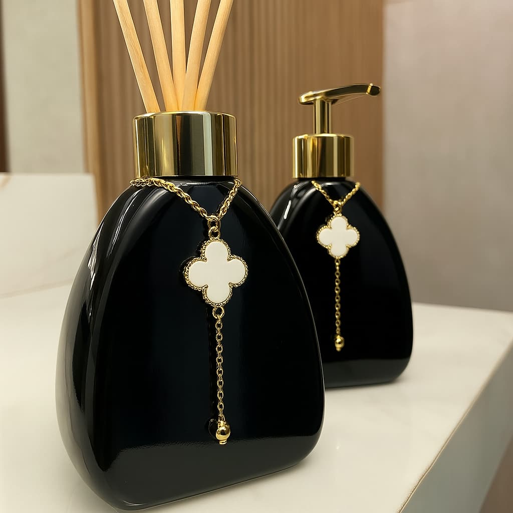 Par De Pingentes Para Vidros Lavabo Decorativo Virginia