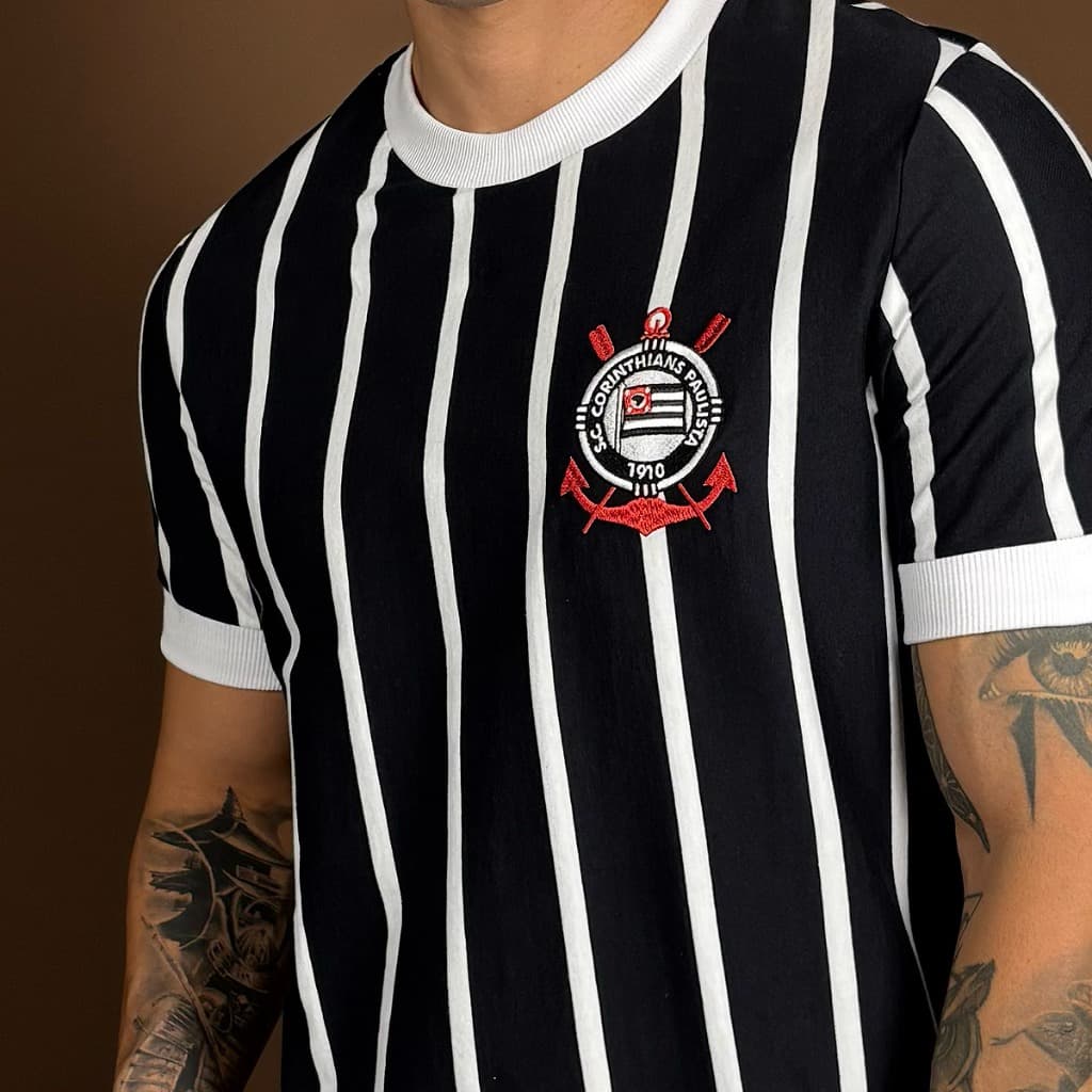 Camisa Corinthians Retrô Basílio 1977 Masculina Oficial