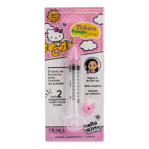 Seringa Lavagem Nasal Com Adaptador Hello Kitty Munila 1und