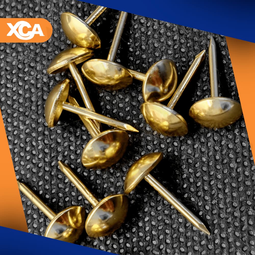 Tachinha Percevejo Kit Com 200 Latona Dourado Ouro Metal 11X10MM