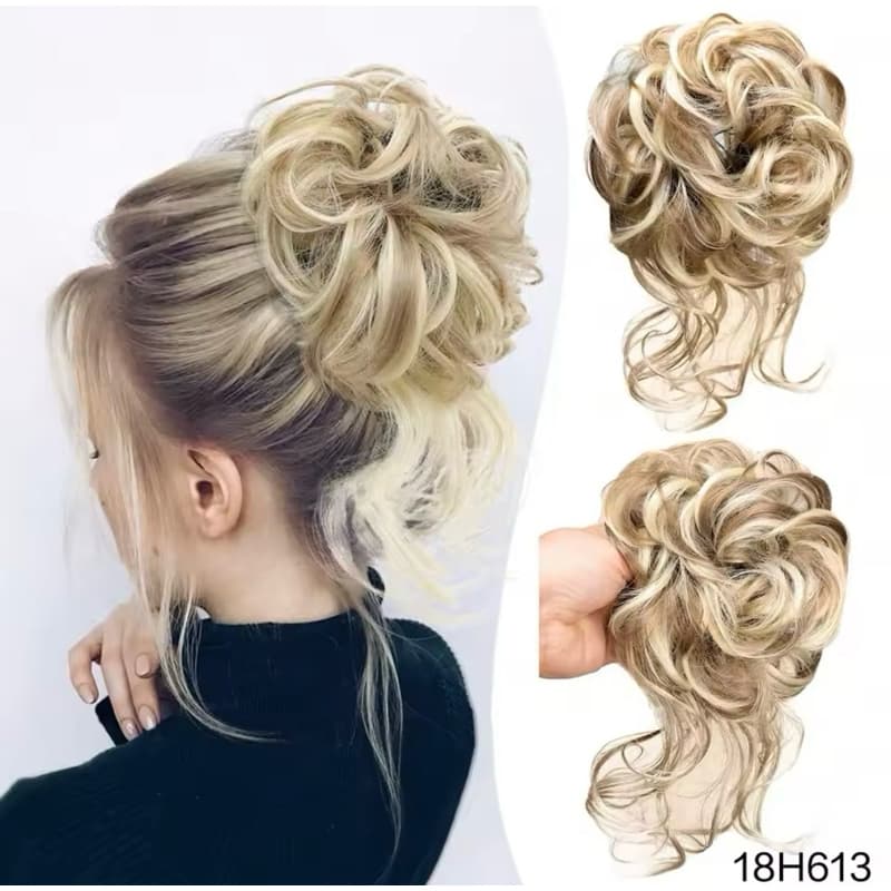 Aplique Rabo Coque Grego fios Idêntico ao Humano Sem Brilho