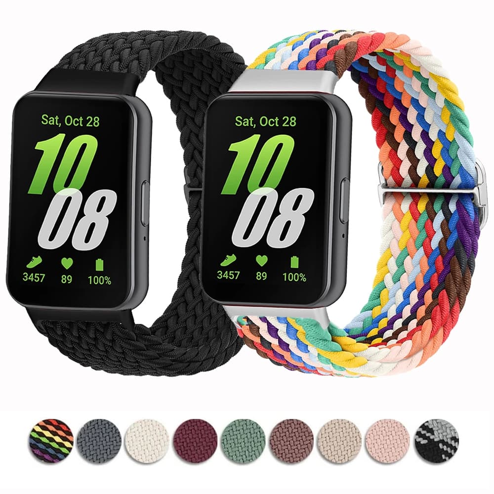 Pulseira para Samsung Galaxy Fit 3 de Nylon de Trançada SM-R390