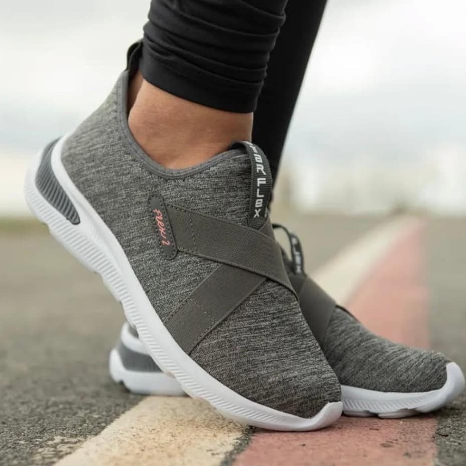 Tênis Meia Esportivo Feminino Elástico Star Flex Calce Fácil Caminhada 1505