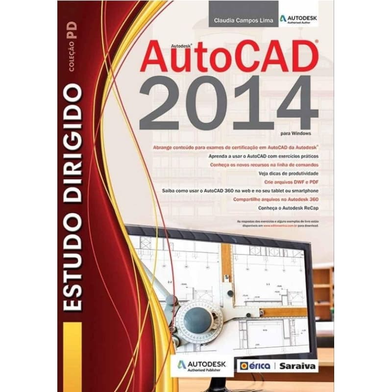 Livro AutoCad 2014 Para Windows / Estudo Dirigido 1° Edição