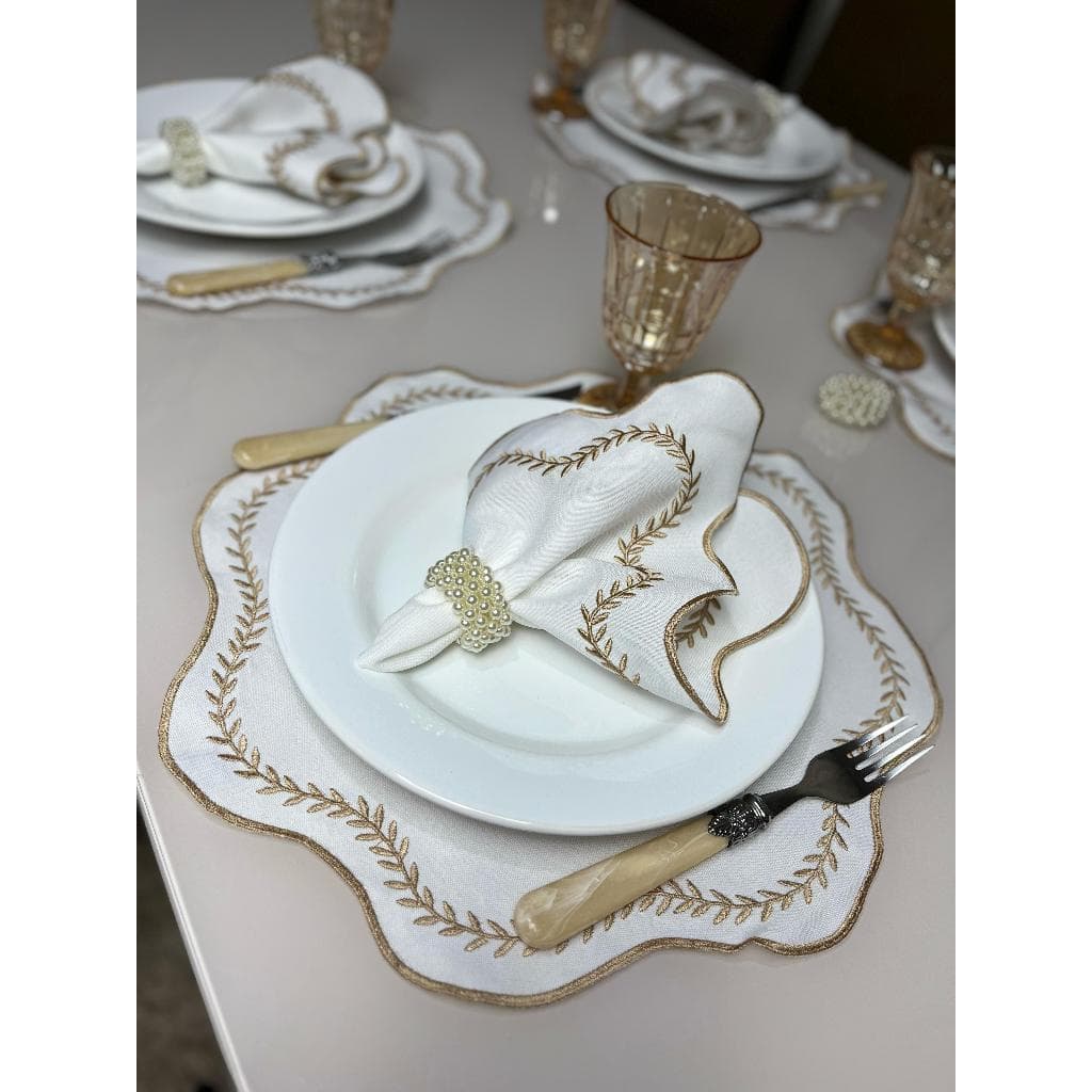 Kit Jogo Americano 4 Pçs Souplats Mesa De 2 Lugares Para Casal Namorados Mesa Posta Guardanapo Supla