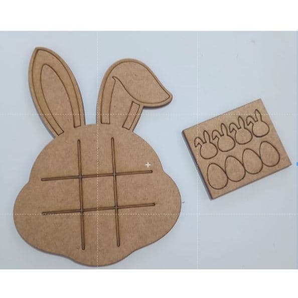 kit com 14 unidades de  jogo da velha cabeça de coelho