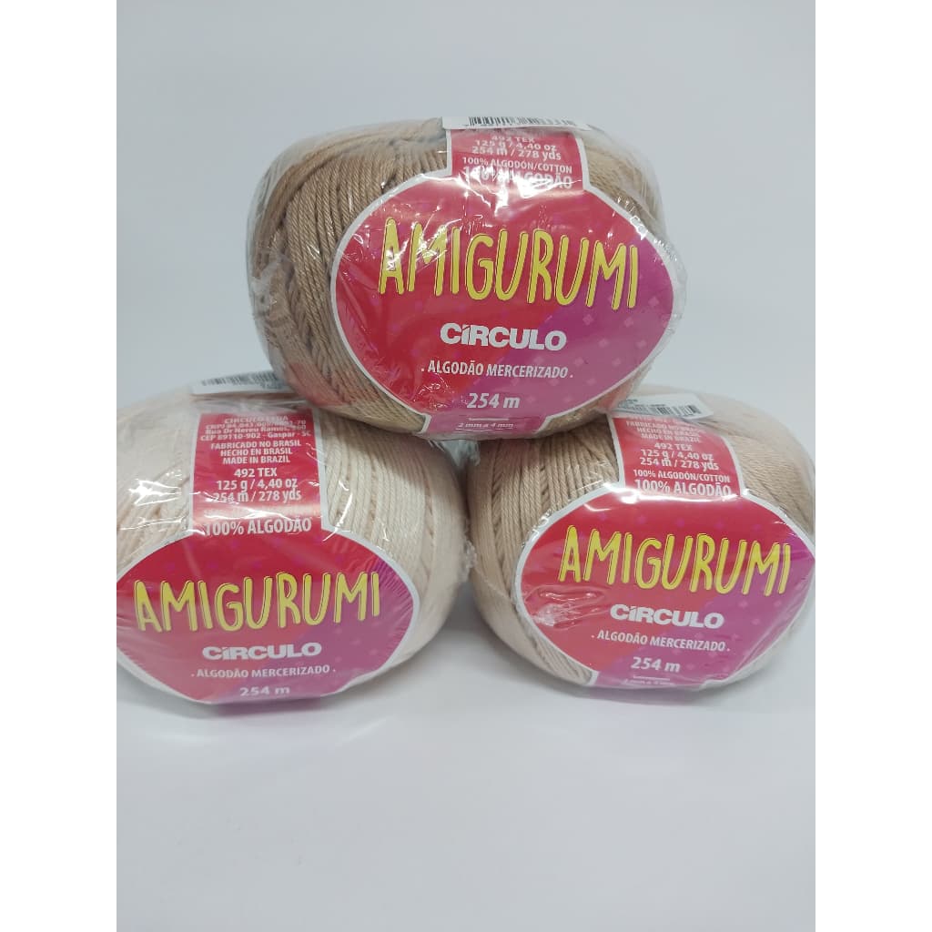 Kit Amigurumi Círculo - 3 Cores para Criar Suas Obras-Primas