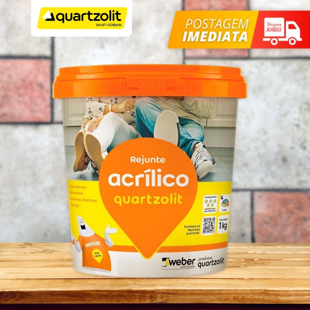 Rejunte Acrílico Branco 1kg - Quartzolit