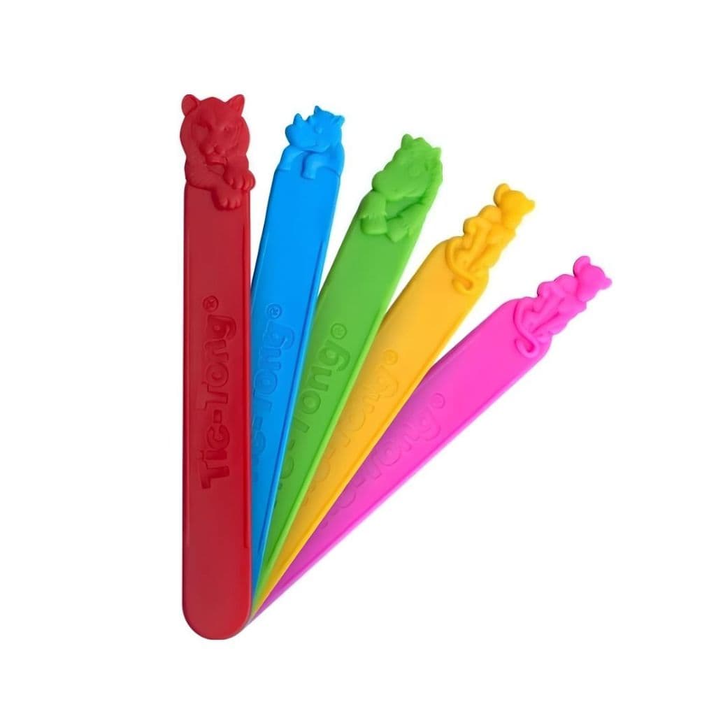 Abaixador de Língua Infantil Tic-Tong Animal Jr | Pediátrico, Descartável e Sabor Tutti-Frutti