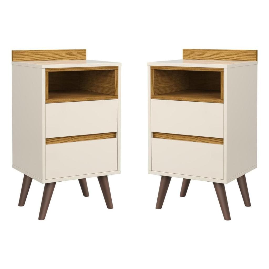 Kit Mesa de Cabeceira Államo Quarto Pés em Polipropileno Lançamento