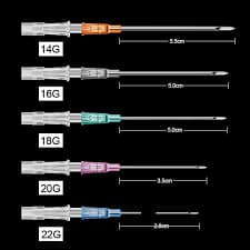 Cateter para piercing - tamanhos variados