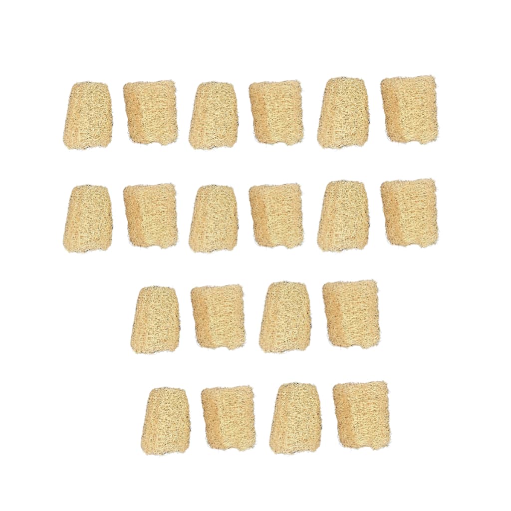 Kit 20 Buchas Vegetal Pedaço 12 A 15cm Limpeza Esfoliante Natural