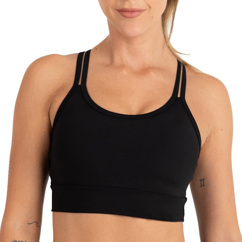 Top Alta Sustentação Alça Para Corrida e Academia com Bojos Removíveis