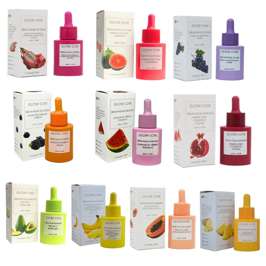 Glow Love Sérum Facial Max Love  30ml - Beleza e Cuidado para Sua Pele