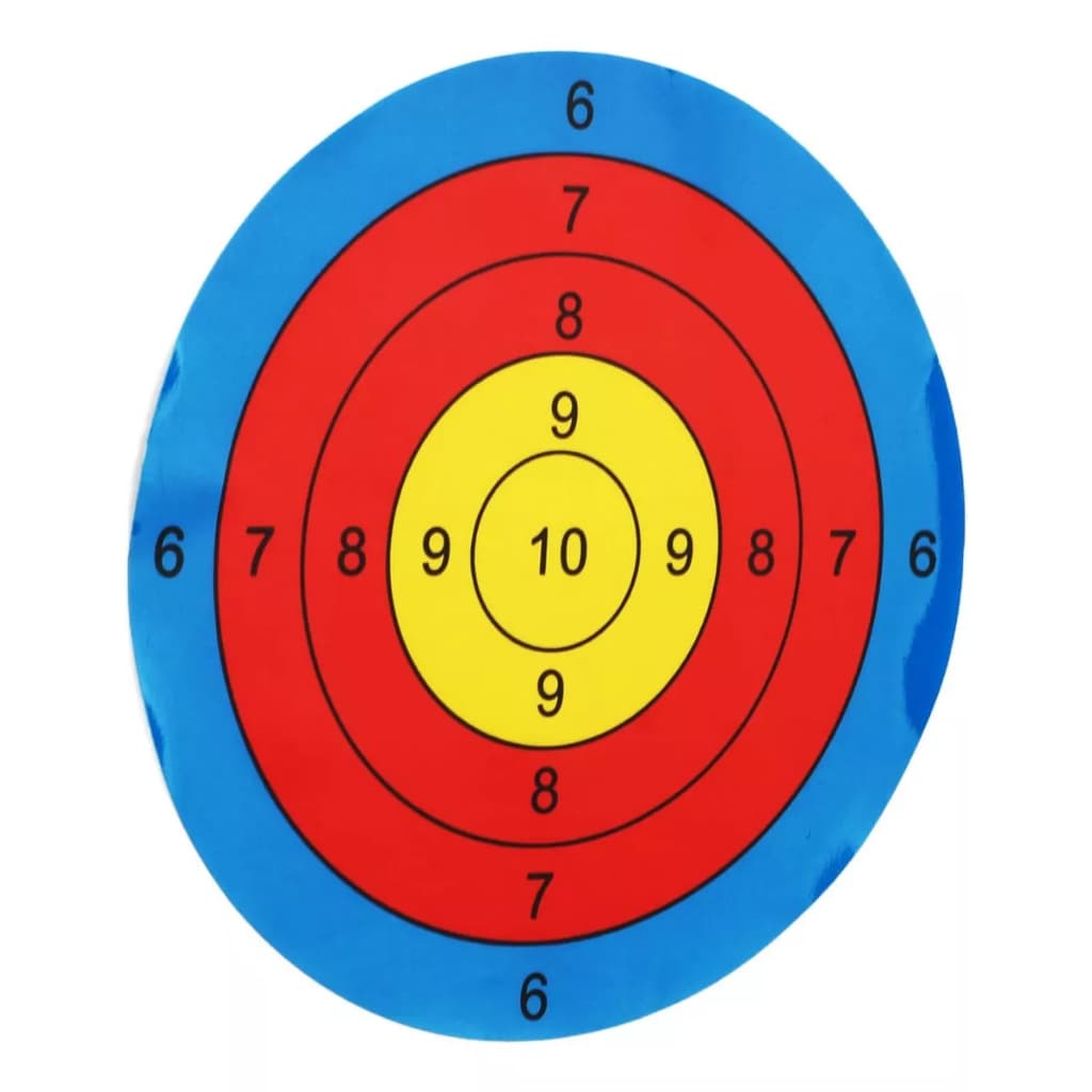 Alvo Adesivo Reativo Treino Tiro Airsoft 100 Und Azul Ver Am