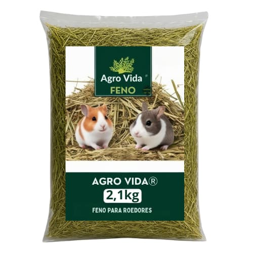 2,1 KG Feno Para Coelho Roedores Porquinho Da Índia Hamster Pets Feno Premium Verdinho