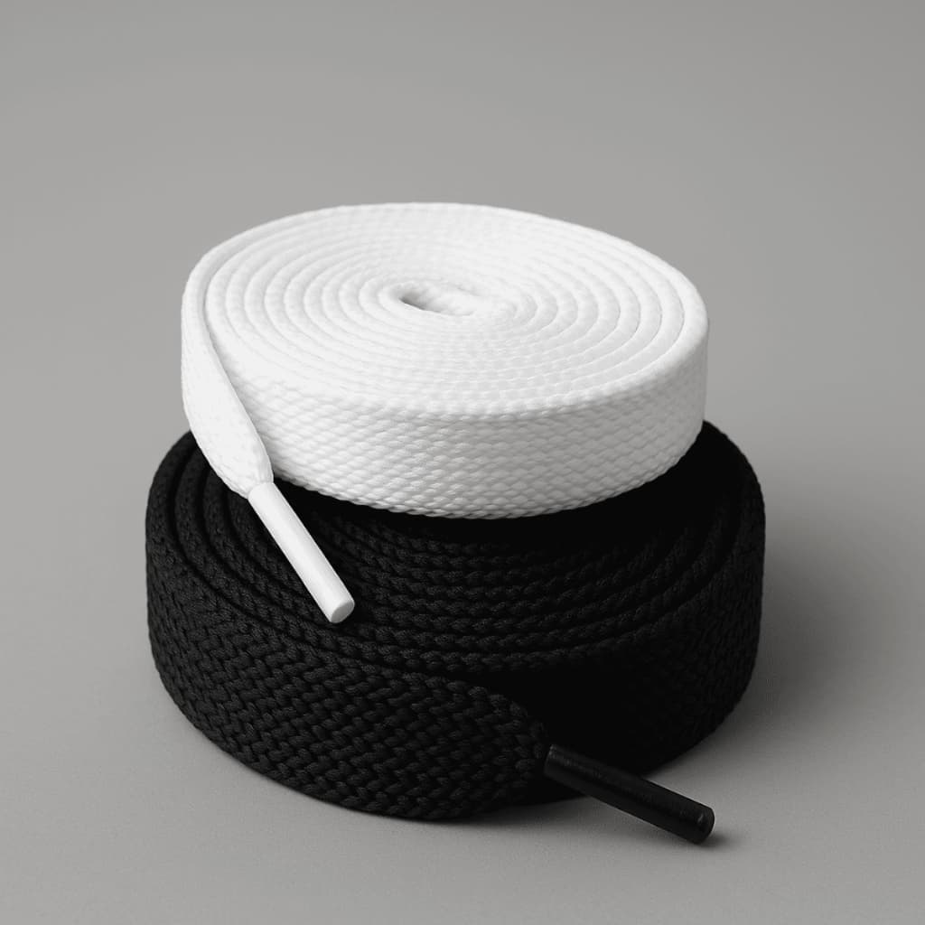 Cadarços Bboy 17mm 120cm Preto Branco Sneakers Casual Largo Achatado Grosso 120cm Estilo Street