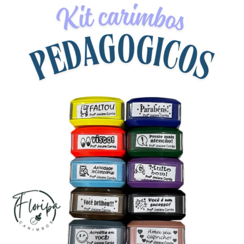 KIT CARIMBOS PARA PROFESSORES l CARIMBOS PEDAGOGICOS