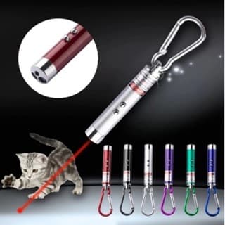 Caneta Laser 3 em 1 Apresentações, Lanterna e Luz Negra Brinquedo para Felinos e Testador de Moedas