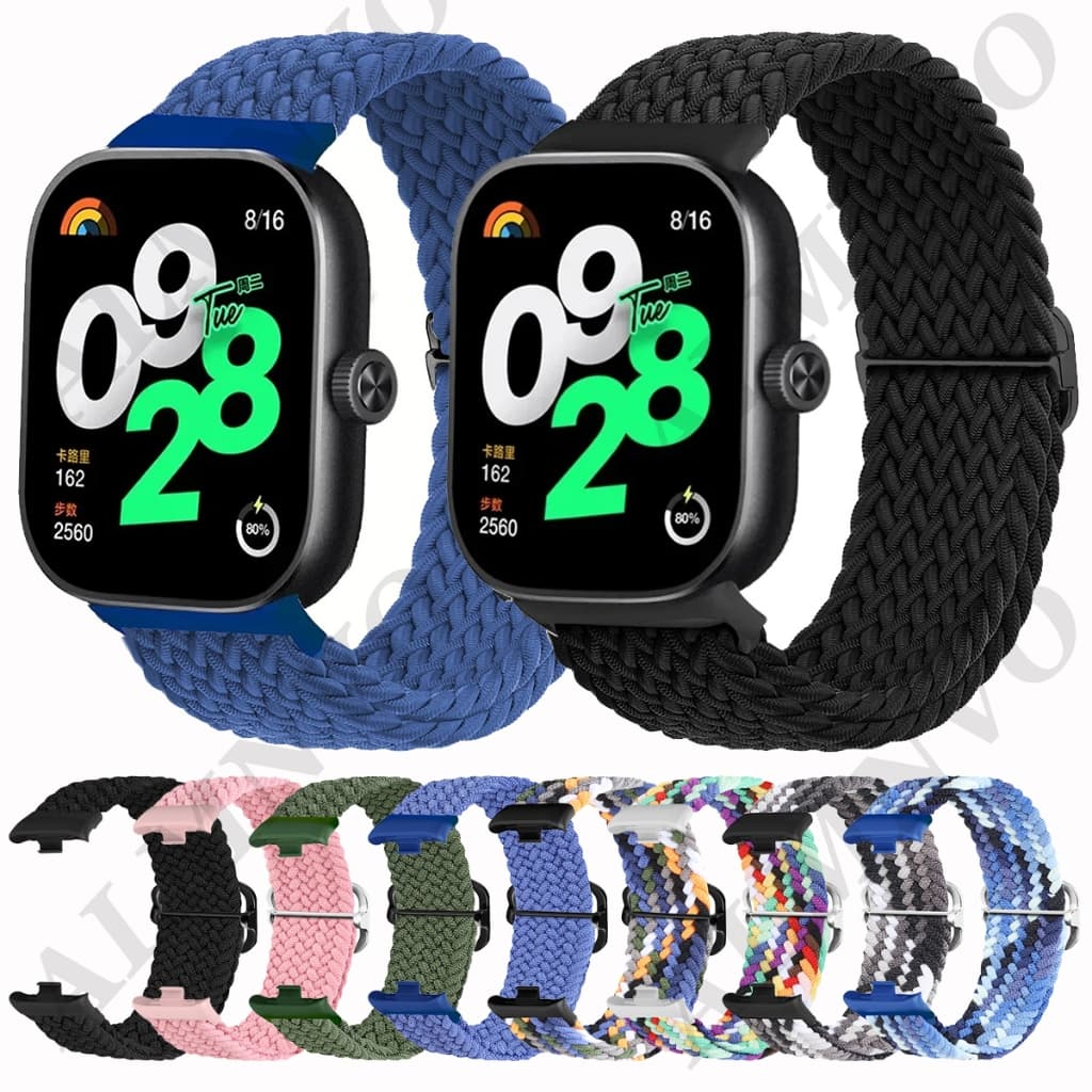Pulseira de Nylon Para Smartwatch Xiaomi Band 9 Pro 8 Pro / Redmi Watch 6 5 4