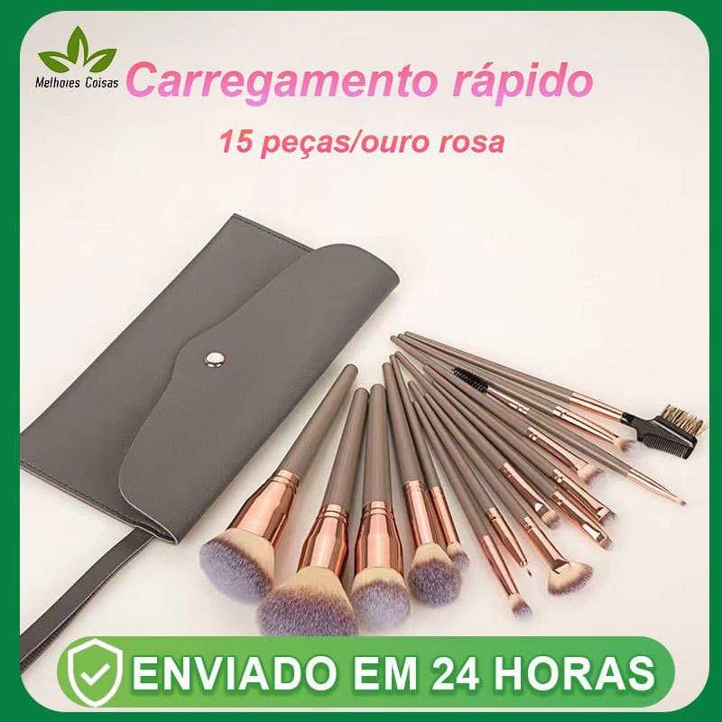 Conjunto De Pincéis De Maquiagem Com Para Sombra De Maquiagem / Base / Contorno / Mistura