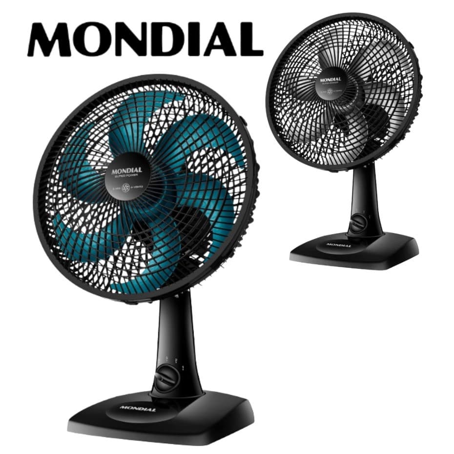 Ventilador de Mesa Mondial Super Power Oscilante 30cm VSP-30 De Parede Silencioso